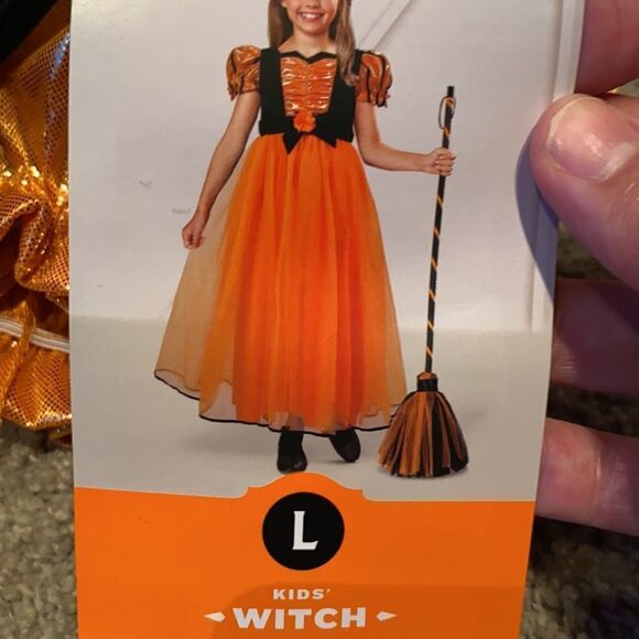 Kids Witch Dress Halloween Costume Size L (10-12) *Dress Only - Picture 4 of 5